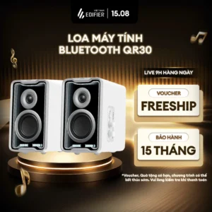 Loa Máy Tính Để Bàn EDIFIER QR30 - Công Suất Cực Đại 30W - Đa Hiệu Ứng Ánh Sáng - Chế Độ Tùy Chỉnh - 15 Tháng Bảo Hành