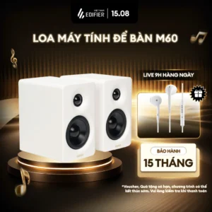 Loa Máy Tính Bluetooth Để Bàn EDIFIER M60 - Kiểu Dáng Nhỏ Gọn - Công Suất 66W - Âm Thanh Sắc Nét - 15 Tháng Bảo Hành