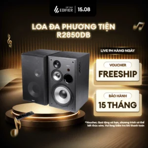 Loa BookShelf Đa Phương Tiện EDIFIER R2850DB - Công Suất Cực Đại 150W - Xử Lý Âm Thanh Chuyên Nghiệp - 15 Tháng Bảo Hành