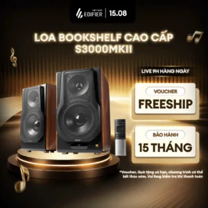 Loa Bookshelf Để Bàn 2.0 EDIFIER S3000MKII - Công Suất 256W - Âm Thanh Chân Thực - Nhiều Cổng Kết Nối -15 Tháng Bảo Hành