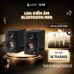 Loa Kiểm Âm Bluetooth Chất Lượng Studio EDIFIER MR5 - Xử Lý Âm Thanh Chuyên Nghiệp - Công Suất 110W - 15 Tháng Bảo Hành
