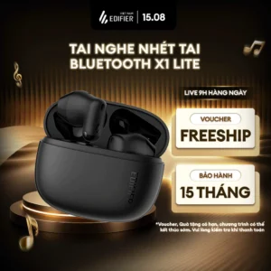 Tai Nghe Nhét Tai Bluetooth Không Dây EDIFIER X1 Lite/T10 - Chơi Nhạc Đến 28H - Độ Trễ Thấp 60ms - 15 Tháng Bảo Hành