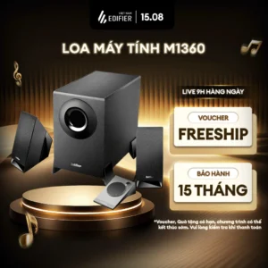 Loa Máy Tính 2.1 Siêu Trầm EDIFIER M1360 Để Bàn - Thiết Kế Tối Ưu Hóa Hướng Âm - Thùng Loa Bass MDF - 15 Tháng Bảo Hành