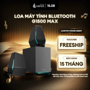 Loa Máy Tính Bluetooth Gaming EDIFIER G1500 MAX Để Bàn 30W - Hệ Thống 2.1 Âm Trầm - 10 hiệu ứng RGB - 15 Tháng Bảo Hành