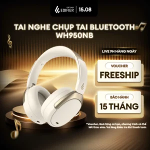 Tai Nghe Chụp Tai Bluetooth Chống Ồn EDIFIER WH950NB/W80 - Hi-Res Audio - Pin Đến 55H - Cá Nhân Hóa EQ-15 Tháng Bảo Hành