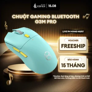 Chuột Gaming Không Dây 3 Chế Độ EDIFIER G3M PRO - Chuyển Động Nhanh Chính Xác - Thiết Kế Siêu Nhẹ - 15 Tháng Bảo Hành