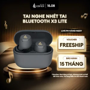 Tai Nghe Bluetooth EDIFIER X3 LITE/X3 PRO Nhét Tai - Khử Ồn AI ENC - Pin Đến 14H - Độ Trễ Thấp 60ms - 15 Tháng Bảo Hành