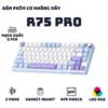 Bàn phím cơ không dây RK R75 Pro - 3 mode - Mạch xuôi 5 pin - App Marco - LED RGB - Full Foam