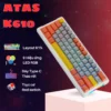 Bàn phím cơ ATAS K610 Layout 61% - Red switch - LED Rainbow - Có Hot swaps