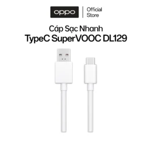 Dây cáp sạc nhanh OPPO Type C 80W Super VOOC DL129 - Hàng chính hãng bảo hành 12 tháng