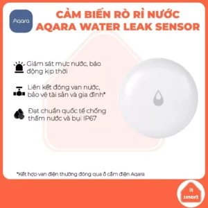 Cảm biến rò rỉ nước AQARA T1 bảo vệ tài sản gia đình bạn, tương thích Apple Homekit