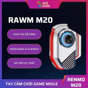 Rawm M20 | Tay cầm chơi game một bên hỗ trợ macro combo ảo, ghìm tâm AI dành cho điện thoại và máy tính bảng