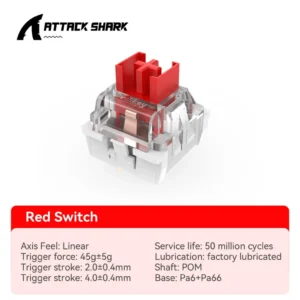 Combo 50 Trục switch bàn phím cơ 3 Pin - Trục cơ bàn phím ( Red , Yellow , White )