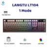 Bàn Phím Cơ Lang Tu LT104 - 3 Mode kết nối - Trục cơ Linear - Switch 5 Pin - Có Hot-swap - Pin 6000mah - LED RGB