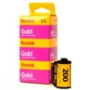 Combo pack 3 Kodak Gold 200 36exp date 02/2028 film 35mm