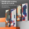 Bàn phím cơ không dây bluetooth K108 Full Size 108 phím - Kết nối 3 chế độ - Led Rainbow - Có hot-swap - Màn hình TFT