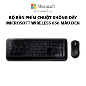 Bộ bàn phím chuột không dây Microsoft Wireless 850 màu đen PY9-00018