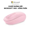 Chuột không dây Microsoft 1850 Hồng phấn