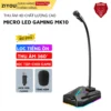Micro Máy Tính, Laptop MK10 LED RGB Thu Âm Chống Nhiễu Kết Nối Jack USB Hoặc 3.5mm Dùng Live Stream