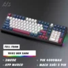 [ HOẢ TỐC ] Bàn phím cơ không dây ATAS YG102 - 3 mode kết nối - LED RGB - Có App Marco - Mạch xuôi 5 Pin - Lube