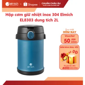 Bình đựng thức ăn giữ nhiệt inox 304 Elmich EL8337 dung tích 650ml