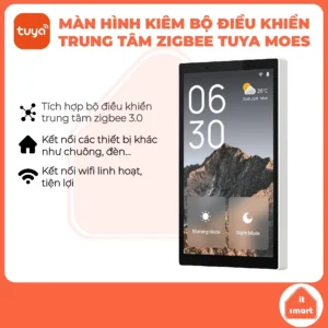 Màn hình kiêm bộ điều khiển trung tâm zigbee Tuya Moes, tích hợp trợ lý Alexa, điều khiển thiết bị