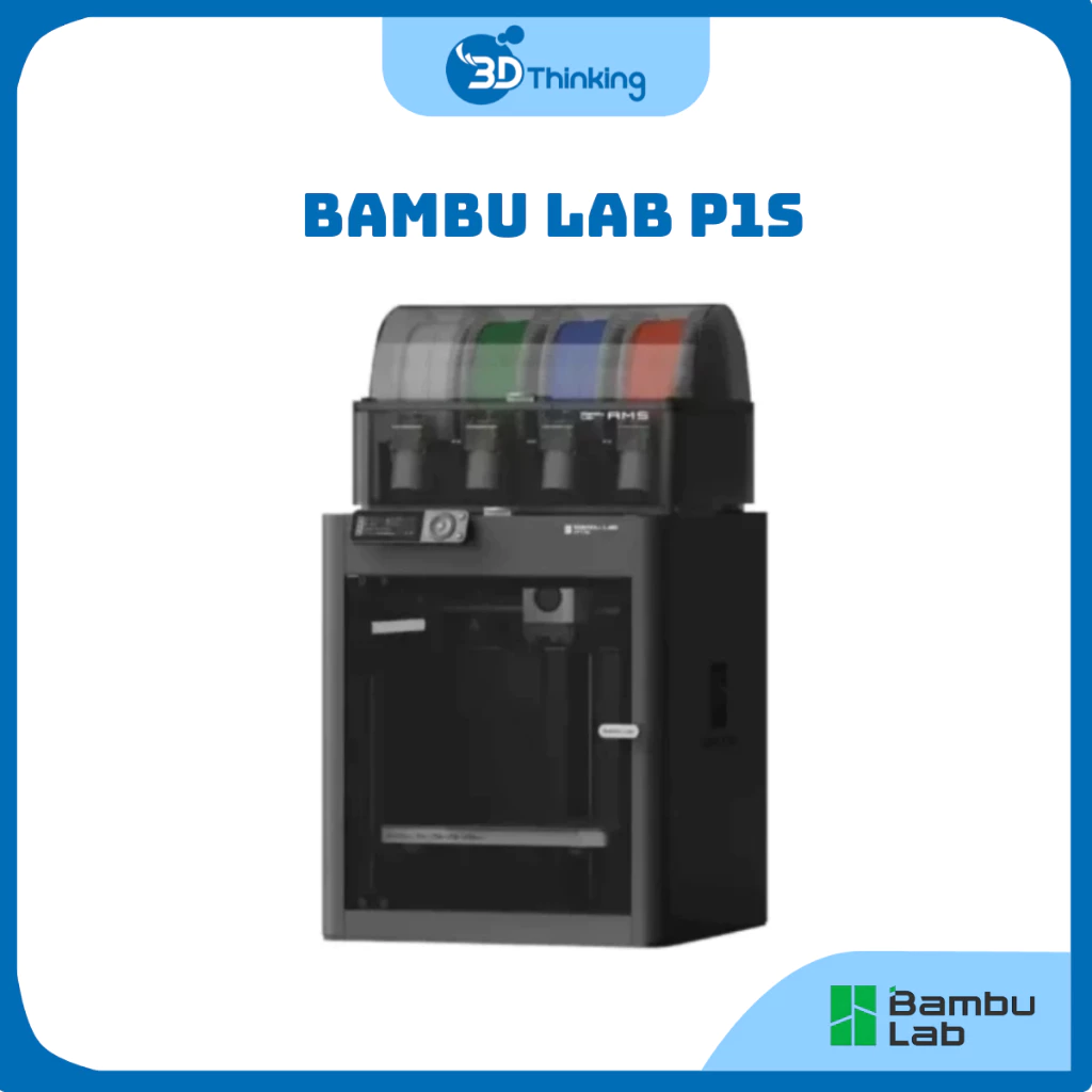 Máy in 3D Nhiều Màu Bambu Lab P1S Chính Hãng Bản Quốc Tế (Hỗ Trợ Kỹ Thuật Trọn Đời)