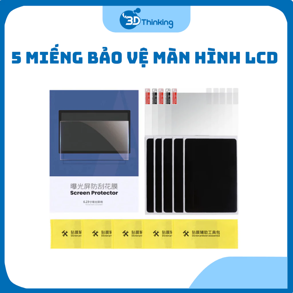Combo 5 Miếng Dán Bảo Vệ Màn Hình LCD Máy Resin