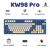 Bàn phím cơ không dây bluetooth ATAS KW98 Pro 3 Mode kết nối Pin sạc - Red switch - Có Hot-swap - Led Rainbow