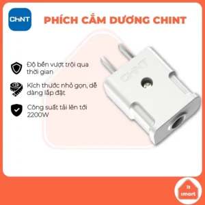 Phích dương Chint 10A chống cháy, an toàn, bền bỉ