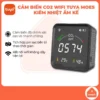 Cảm biến CO2 thông minh wifi Tuya Moes độ nhạy cao, tích hợp nhiệt ẩm kế