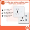 Ổ cắm điện thông minh wifi Tuya Zemismart tích hợp cổng sạc USB tiện lợi, mặt kính sang trọng