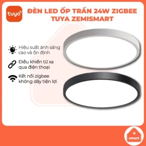 Đèn ốp trần thông minh zigbee Tuya Zemismart 24W ra lệnh bằng giọng nói, điều chỉnh độ sáng, hẹn giờ