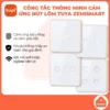 Công tắc thông minh nút lõm Tuya Zemismart Dent viền vàng, điều khiển giọng nói