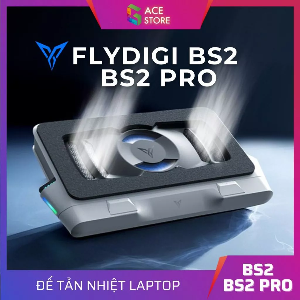 Flydigi BS2 / BS2 Pro / BS3 / BS3 Pro | Quạt Tản Nhiệt Laptop Gaming Áp Suất Gió