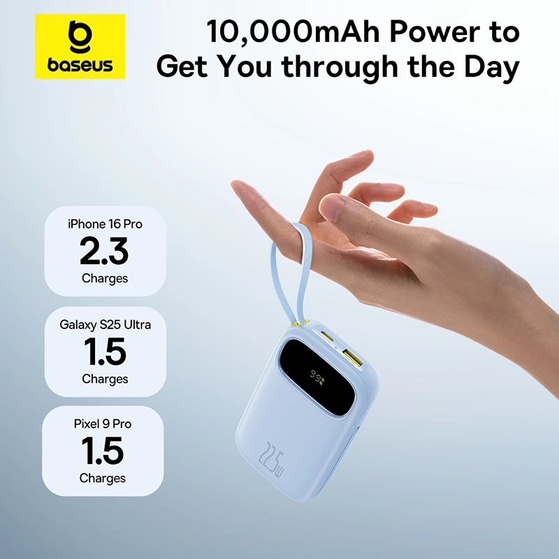 Sạc Dự Phòng Baseus Qpow3 10000mAh/20000mAh 22.5W Kèm Cáp - Image 3
