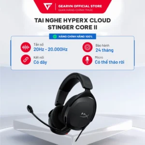 Tai nghe Gaming chụp tai HyperX Cloud Stinger Core II - Có dây - Bảo hành 24 tháng chính hãng