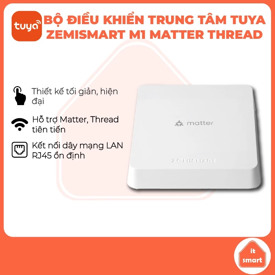 Bộ Trung Tâm Tuya Zemismart M1 Zigbee - Hub Kết Nối Đa Hệ Sinh Thái Matter