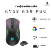 Chuột gaming không dây A30 - 3 chế độ kết nối - Led RGB - Thiết kế công thái học - Dung lượng pin khủng 500mAh