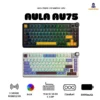 Bàn phím cơ Aula Au75 - 3 mode kết nối - Mạch xuôi - Led RGB - Núm vặn - Có app tùy chỉnh