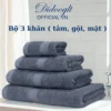 Khăn Tắm, Khăn Gội Đầu, Khăn Lau Mặt Didooglt Cotton 100% Cao Cấp Mềm Mịn, Thấm Hút, Không Ra Màu
