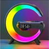 [Cực Hot] Loa Bluetooth Chữ G Đa Năng, Đèn Led RGB Nháy Theo Nhạc, Đồng Hồ Báo Thức Trang Trí