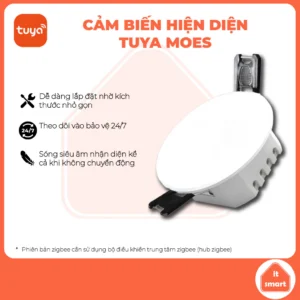 Cảm biến hiện diện Tuya Moes zigbee/wifi, nhận diện kể cả khi ngồi im, sóng mmWave chuẩn xác
