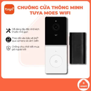 Chuông cửa thông minh Tuya Moes, nhận diện chuyển động, gọi tới điện thoại