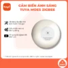 Cảm biến ánh sáng zigbee Tuya Moes, cài đặt tự động bật tắt đèn, đóng mở rèm