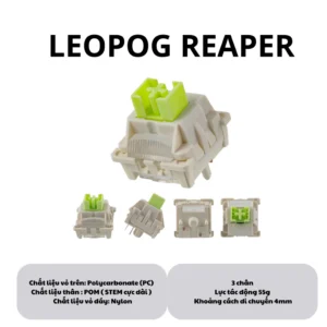 Combo 30 Switch 5 Pin - Dòng Linear Leobog Reaper , Kailh , TTC , Cherry , Outemu , Gateron , Trục cơ lube sẵn