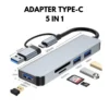 Hub chuyển đổi đã năng USB và TypeC - 5in1 - Hỗ trợ cổng USB 3.0 - Đầu đọc thẻ nhớ - Tốc độ cao
