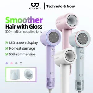 Máy sấy tóc tốc độ GOOJODOQ 300 triệu ion âm 110.000 vòng/phút lọc từ điều chỉnh nhiệt độ 4 tốc độ