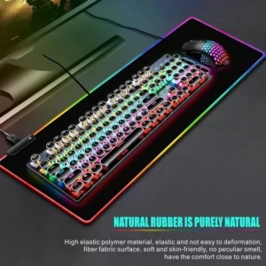 Bàn di chuột gaming cỡ lớn LED RGB thay đổi hiệu ứng ánh sáng, chống nước, chống trơn chượt