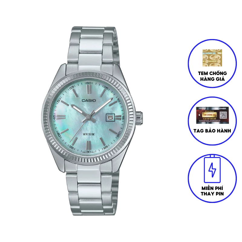 Đồng Hồ Nữ Dây Kim Loại Chính Hãng Casio LTP-1302DS-2AVDF